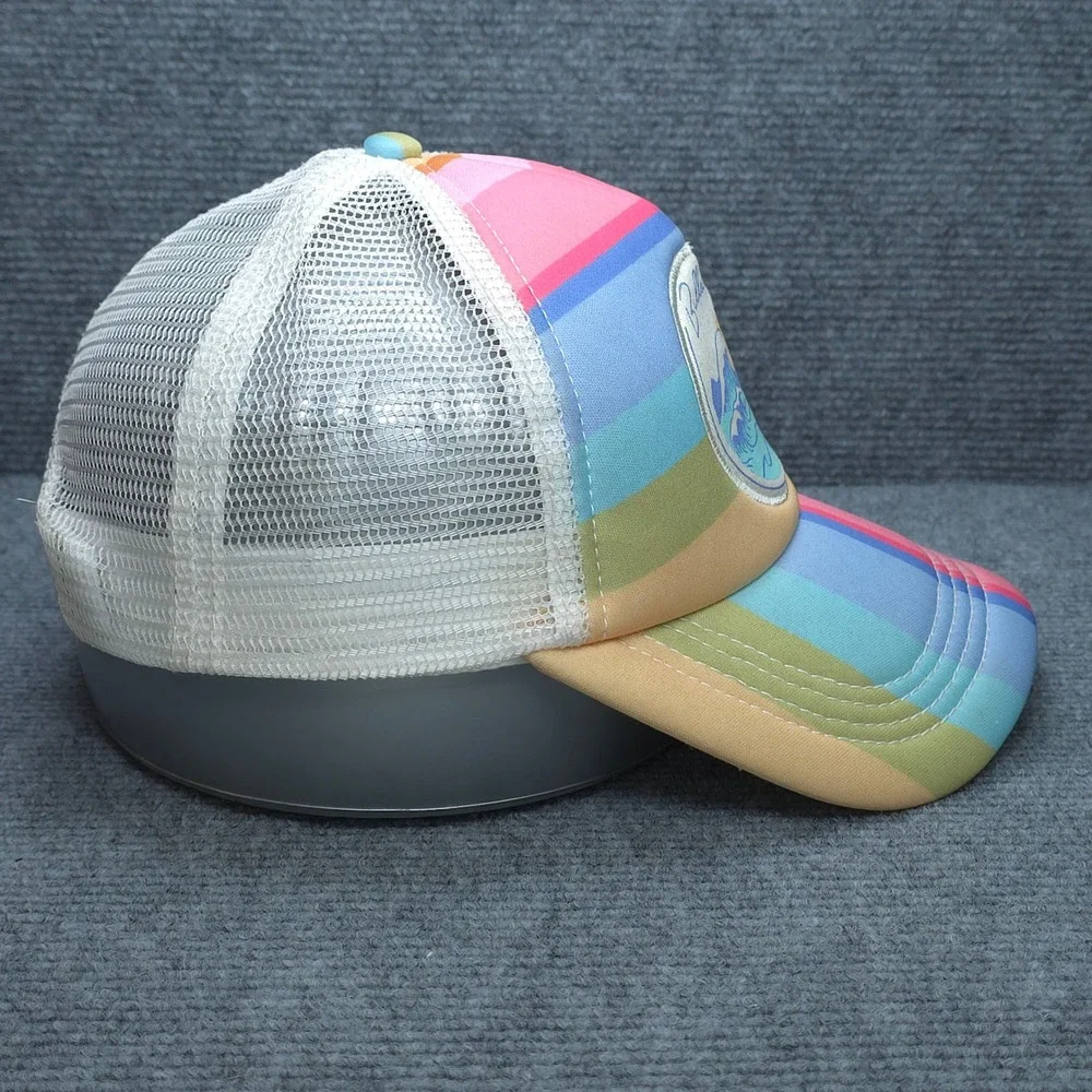 Billabong Hat Cap Trucker Womens Adjustable Pink Blue Rainbow‎ Wave Surf Summer